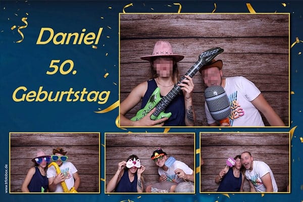 Fotobox Geburtstag 4er Collage Fotobox Geburtstag 4er Collage