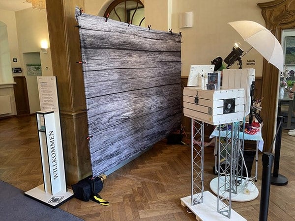 Fotobox mit Hintergrund Schloss Rabenstein Fotobox mit Hintergrund Schloss Rabenstein