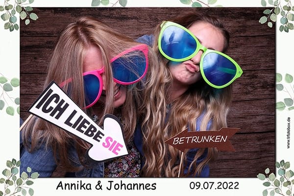 Fotobox Foto zwei Mädels