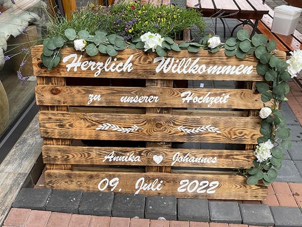 Willkommensschild Hochzeit Willkommensschild Hochzeit