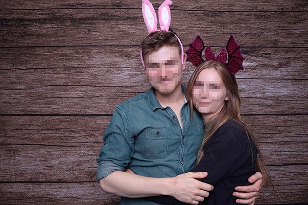 Fotobox Bild mit Hasenohren Fotobox Bild mit Hasenohren
