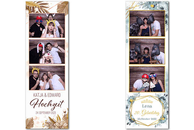 2x Strips aus der Fotobox 2x Strips aus der Fotobox