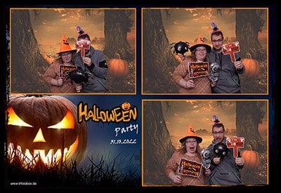 Collage mit Halloweenfotos Collage mit Halloweenfotos