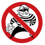 Schild Diebstahl verboten