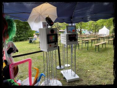 Fotobox im Zelt