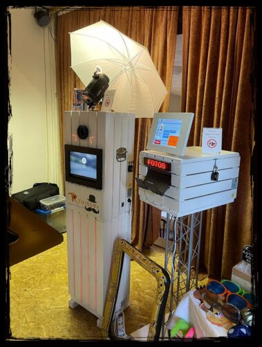 Fotobox sowie Drucker