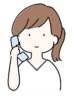 Frau telefoniert Frau telefoniert