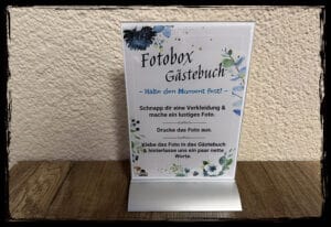 Schild Gästebuch