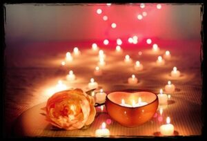 romantische Kerzen