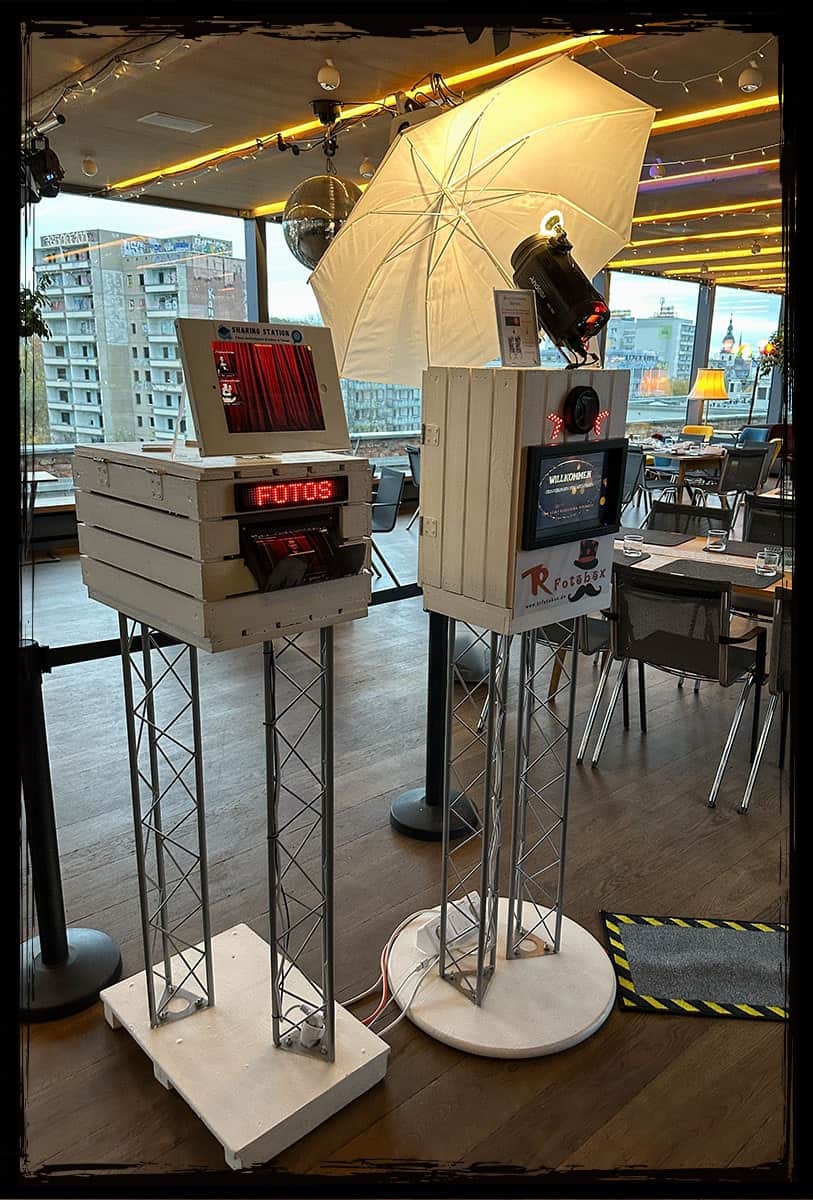 Fotobox mit Drucker – Hochzeit im Oberdeck Chemnitz Fotobox mit Drucker im Oberdeck Chemnitz