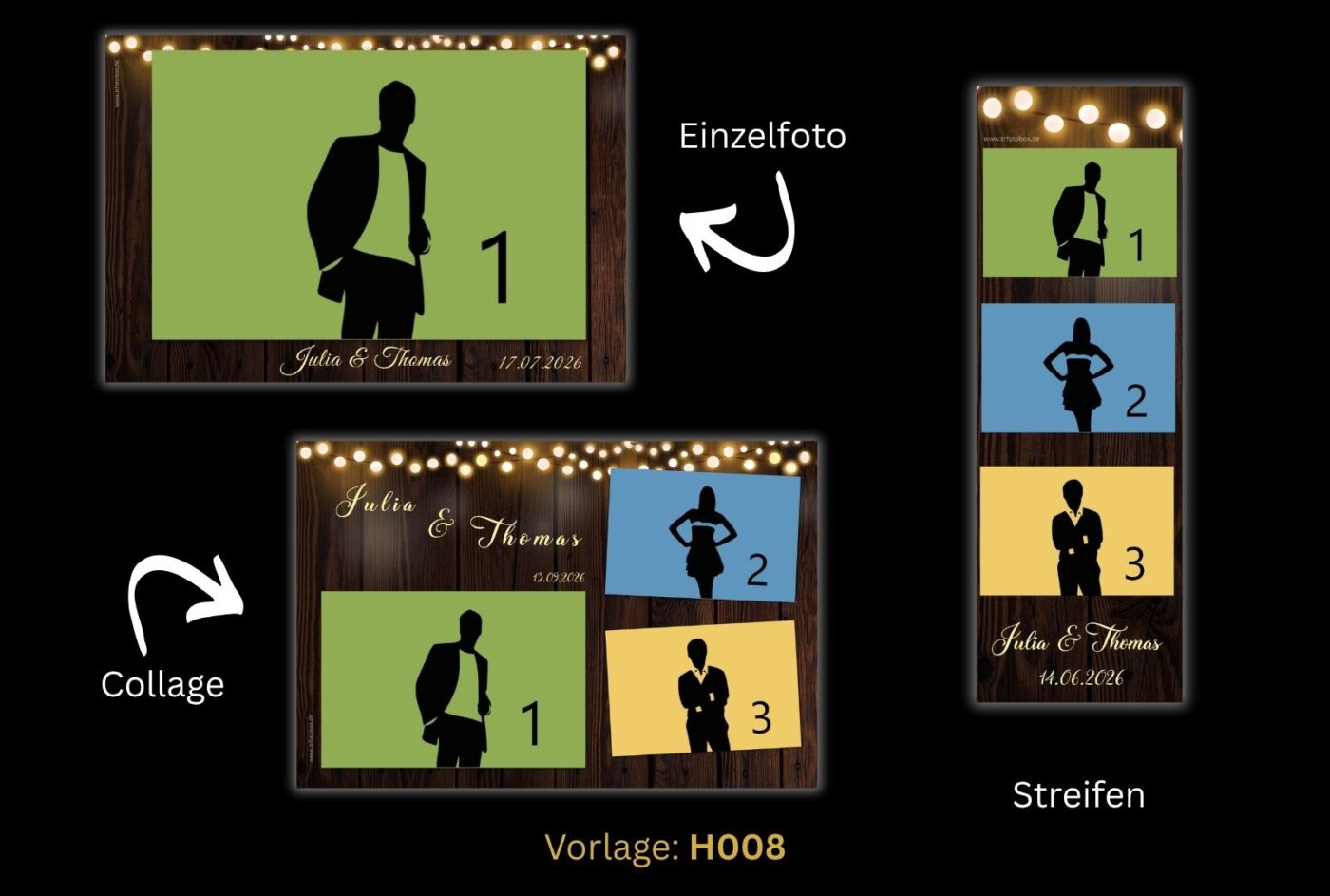 Hochzeitsvorlage für Fotobox Fotobox Vorlage Hochzeit 008