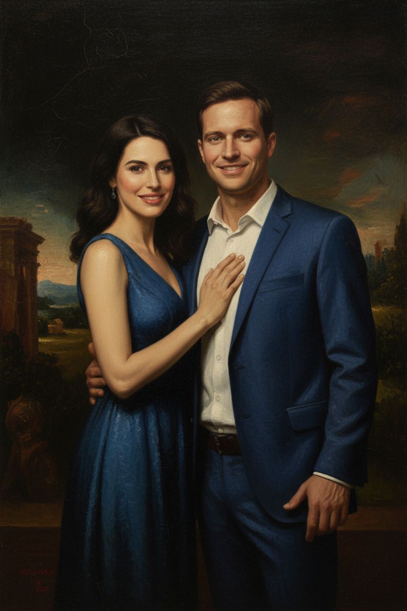 Klassisches Ölgemälde Portrait im Renaissance-Stil