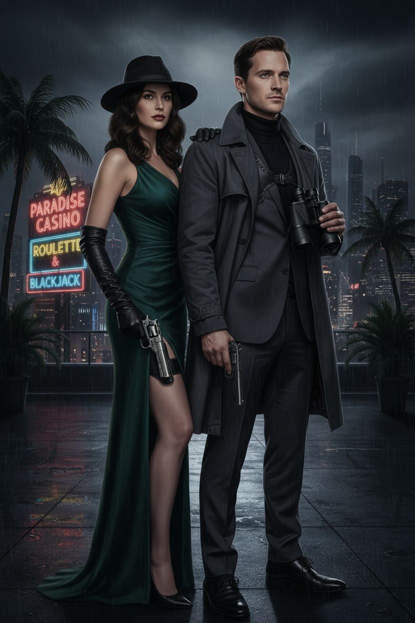 Eleganter Secret Agent und Spion KI Style