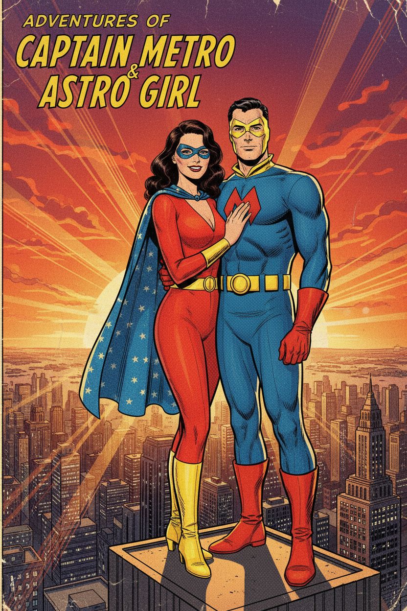 Superhelden Comic Stil Avatar Generierung