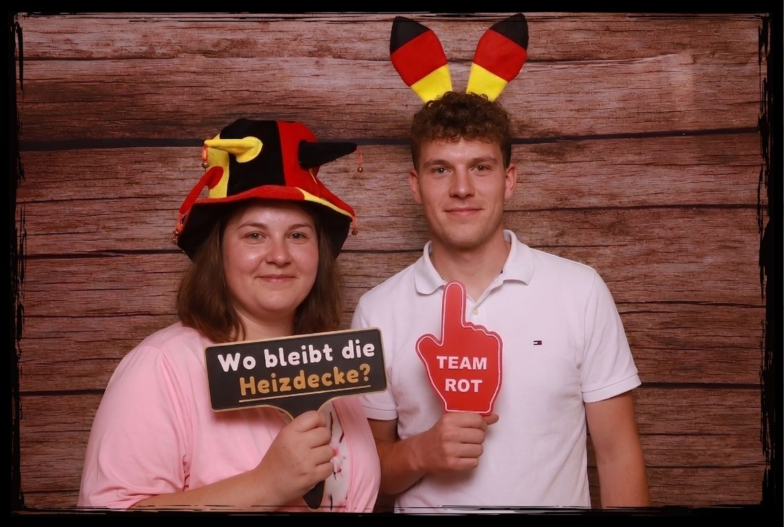 Photobooth Schild Bitte auf 50 Grad heizen zum 50er Jubiläum