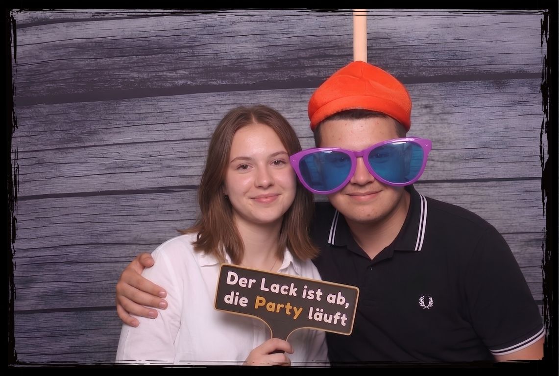Lustiges Fotobox Schild Der Lack ist ab zum 50. Geburtstag